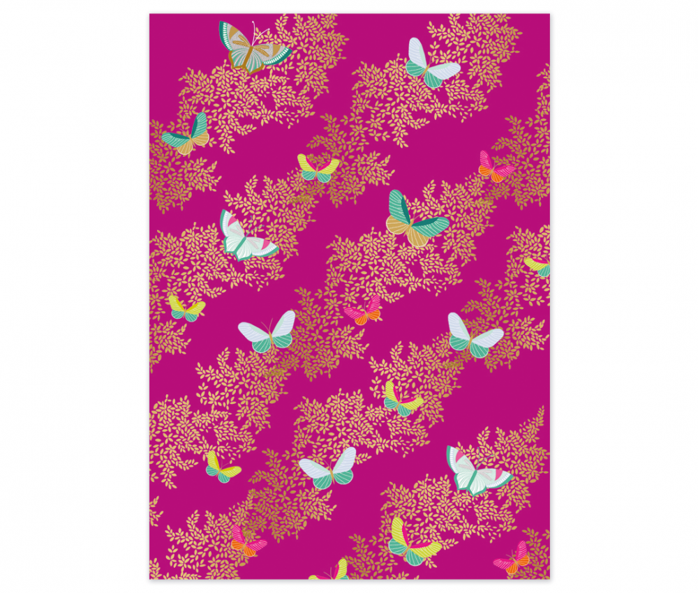 Butterfly Print Gift Wrapping Paper Sara Miller